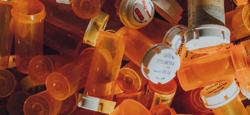 orange prescription bottle lot